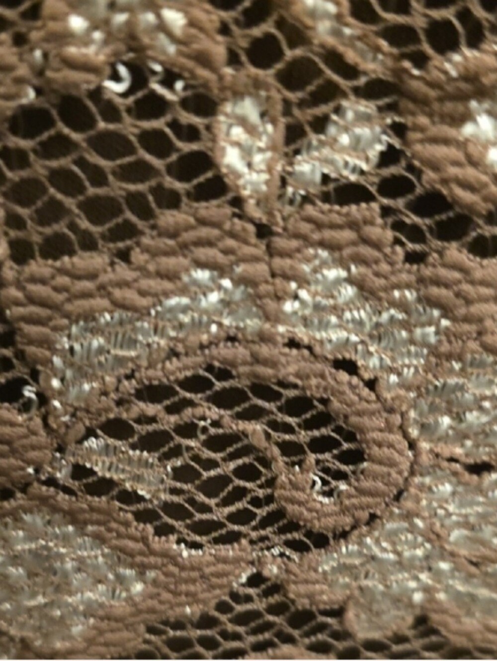 Kiyonna Size 0X Brown Lace Dress with V-Neck - Picture 10 of 10